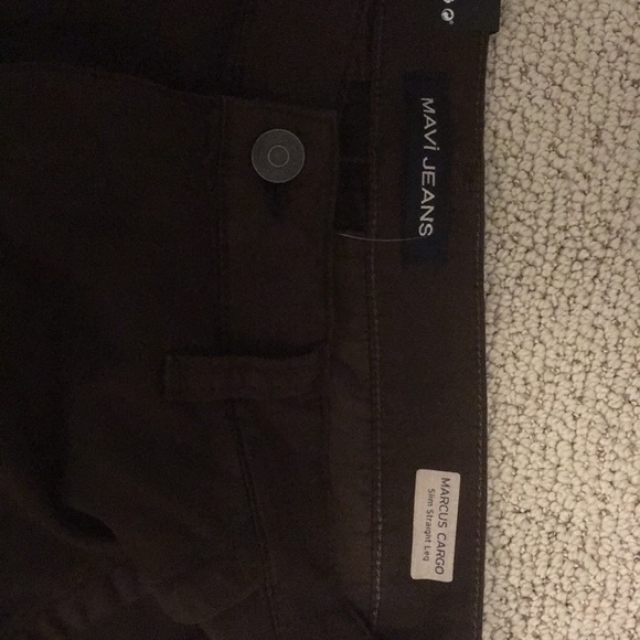NWT Mavi Twill Cargo Pants Slim Straight Leg 33/32 - Picture 3 of 5